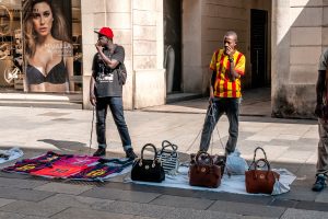 Ett möte med en gatuförsäljare från Västafrika