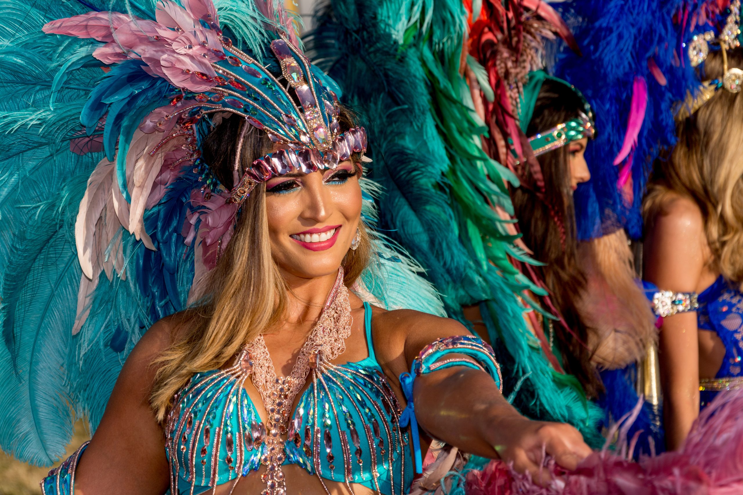Port,Of,Spain,,Trinidad,-,February,13:,Masqueraders,Enjoy,Themselves