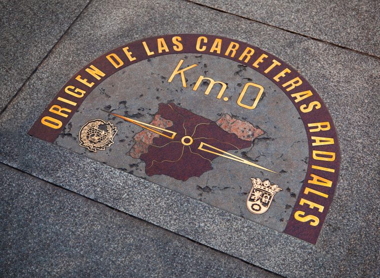 Kilometersystemet - en utgångspunkt det spanska vägnätet