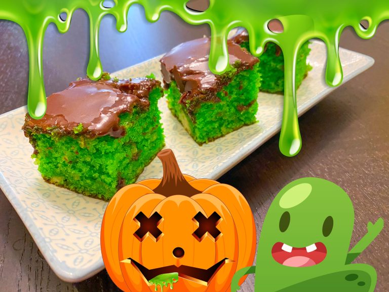Veras Veranda: Giftigt grön kaka med marsipan