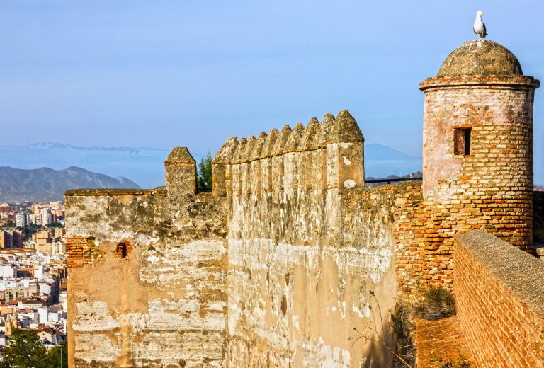 Fästningen Gibralfaro på Málagas topp