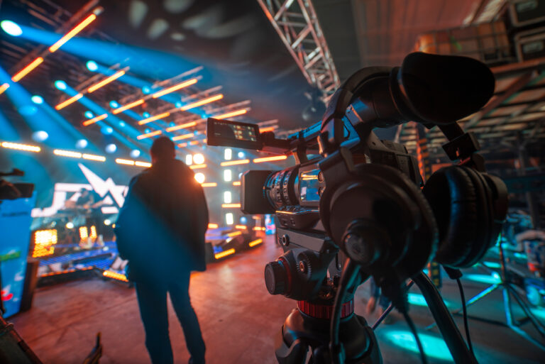 Preparation,For,Shooting,A,Concert,On,Television