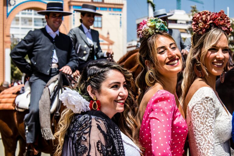 Seville,,Spain,-,May,01,,2022,Sevillians,Dressed,In,Traditional